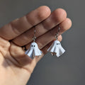 Halloween Ghost Drop Earrings for Women Girls - Cute Festive Jewelry Gift