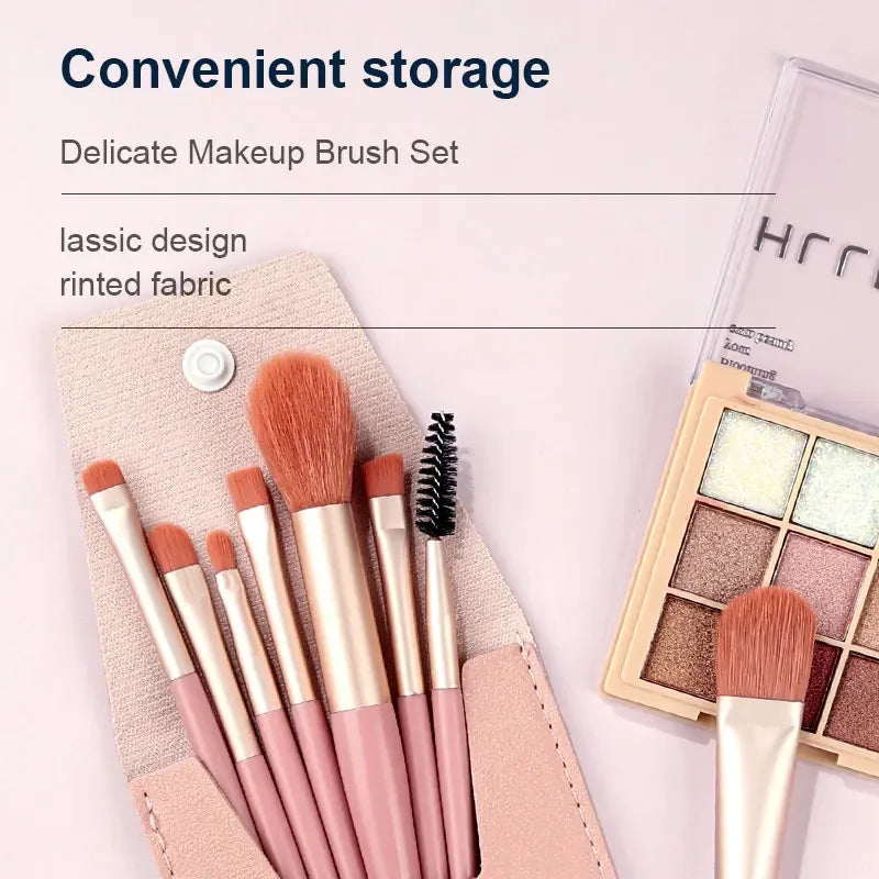 Professional Makeup Brush Set 8/20 Pcs Fluffy Cosmetics Tools for Face & Eyes