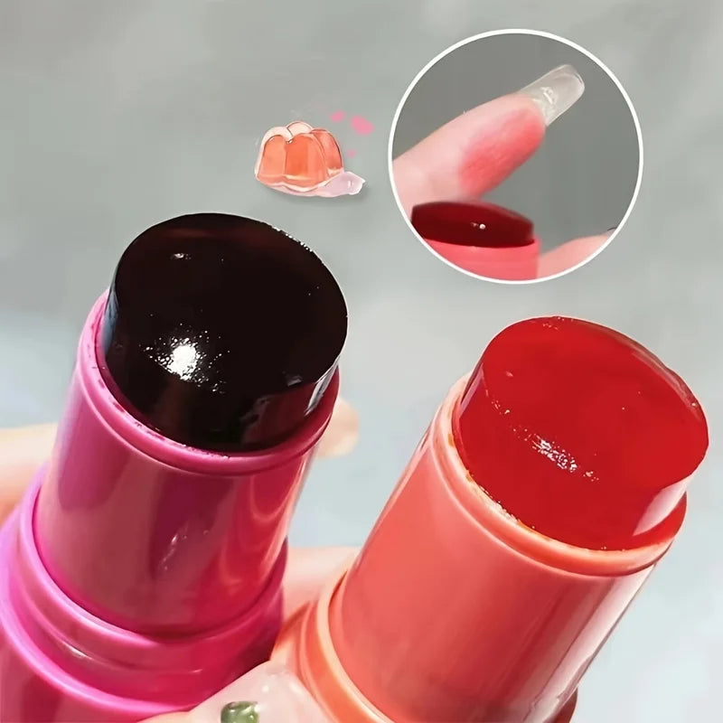 Milk Jelly Watercolor Blush Stick - Multi-Use Lip & Cheek Makeup, Brightening & Long-Lasting