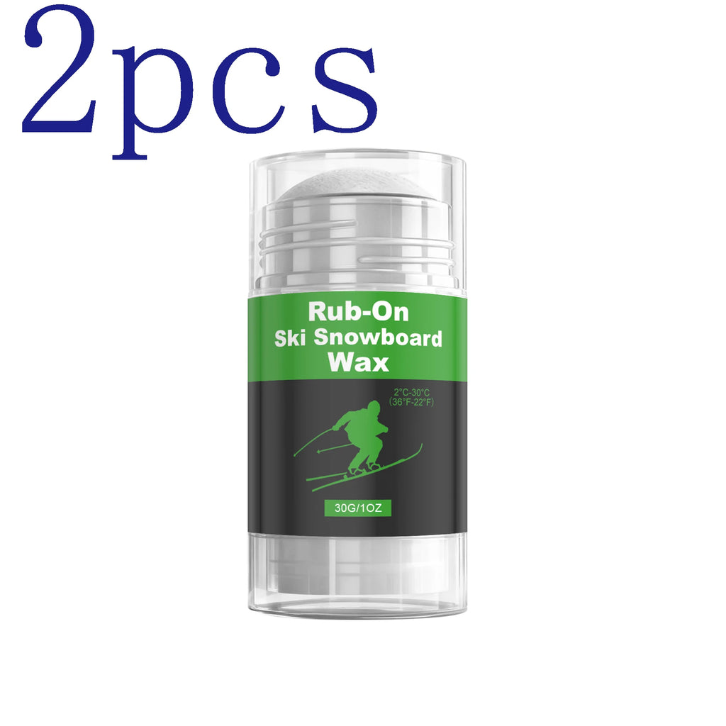 Rub-On Ski Wax for Base Protection & Glide Enhancement - Long-lasting Snow Performance