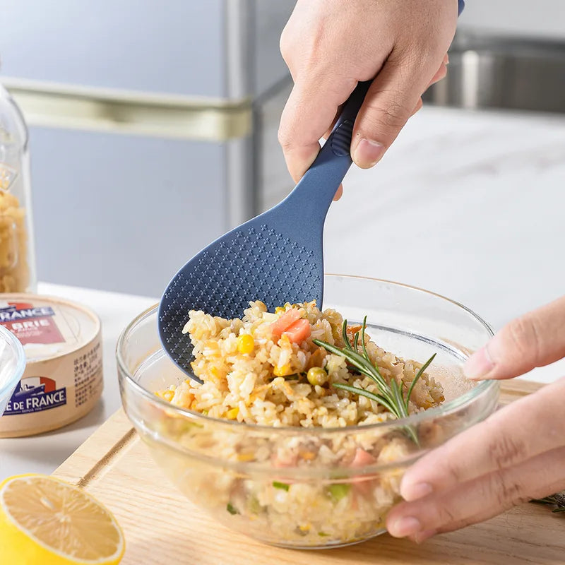 Heat-Resistant Silicone Rice Spoon for Household Rice Cookers