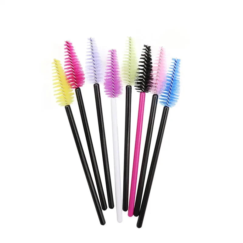25PCS Eyelash & Eyebrow Makeup Brush Set - Micro Brushes & Mascara Wands