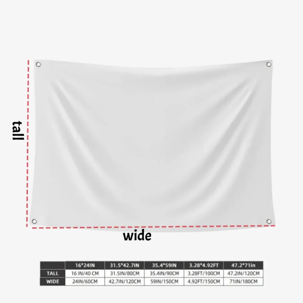 Personalized Flag Banner with Logo Custom Event Decoration Outdoor Indoor