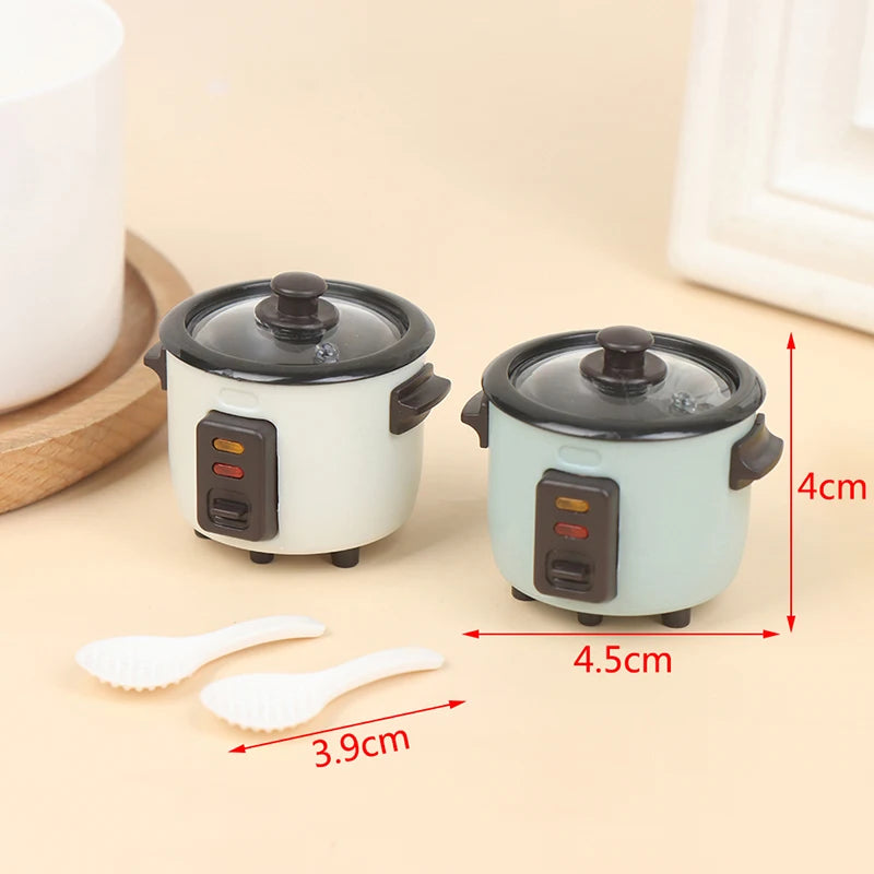 Mini Dollhouse Rice Cooker Kitchen Decor Accessory 1:12 Scale
