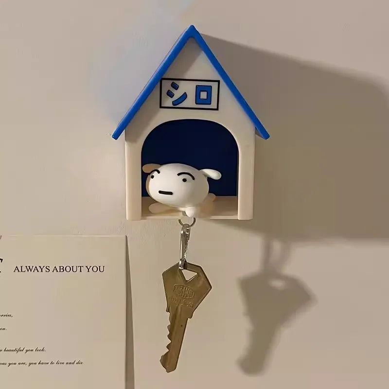 Crayon Shin-Chan Key Rack Nohara Shiro Wall Key Holder Creative Toy Decor