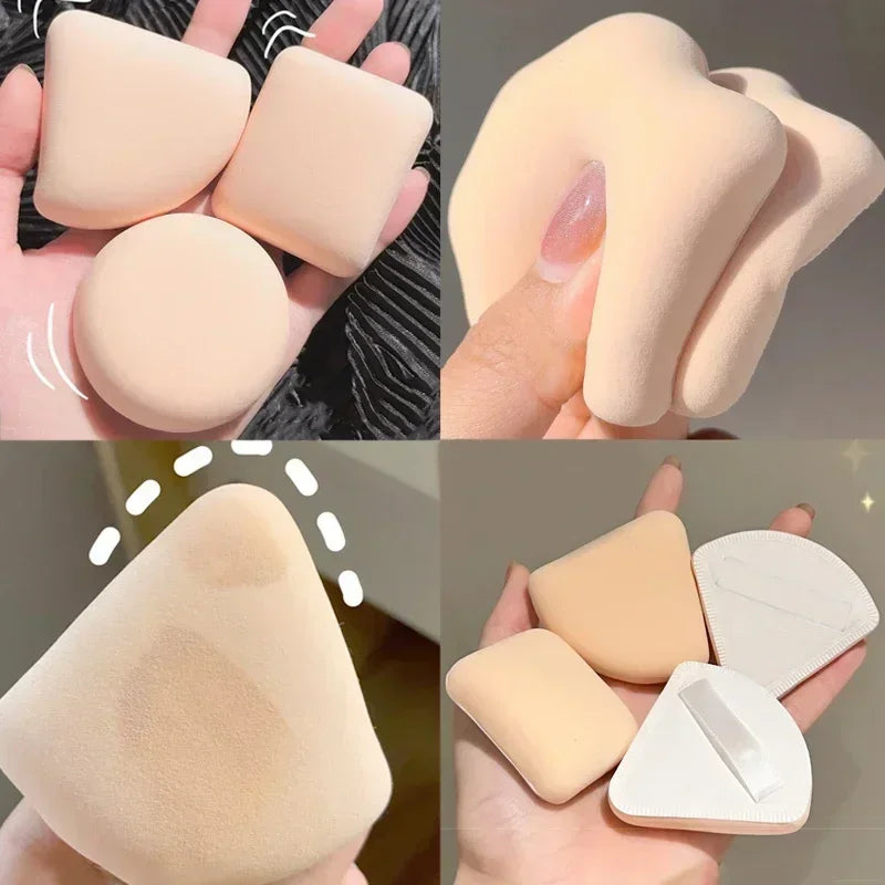 Triangle Shape Makeup Sponge Puff - Dual Use Dry Wet Foundation Powder Applicator