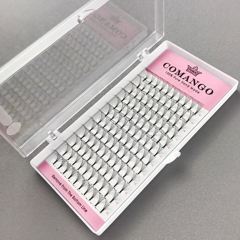 Premade Eyelash Extensions Fans 5pcs Tray Russian Volume Lashes for Eye Beauty