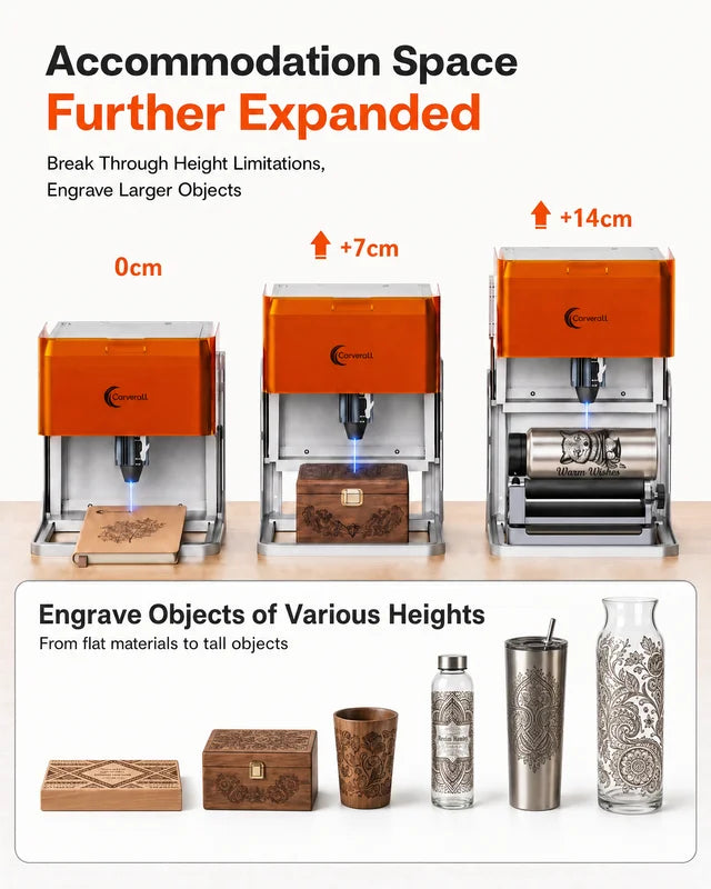 Laser Engraver Machine with HD Camera & Dual Laser for Wood Acrylic Leather