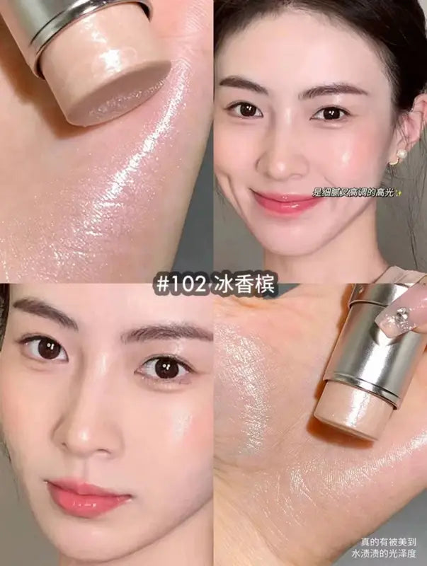 Waterproof Highlighter Stick for Face & Contouring - Brighten & Illuminate Makeup