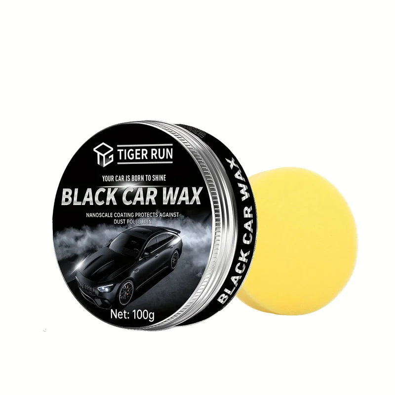 Black Car Wax - Scratch Remover & Paint Care Polishing for Auto Vehicles