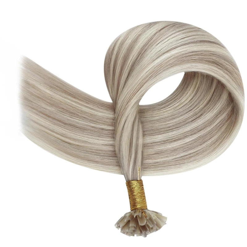 Remy Human Hair U Tip Extensions Fusion Hair Balayage Color 40-50g