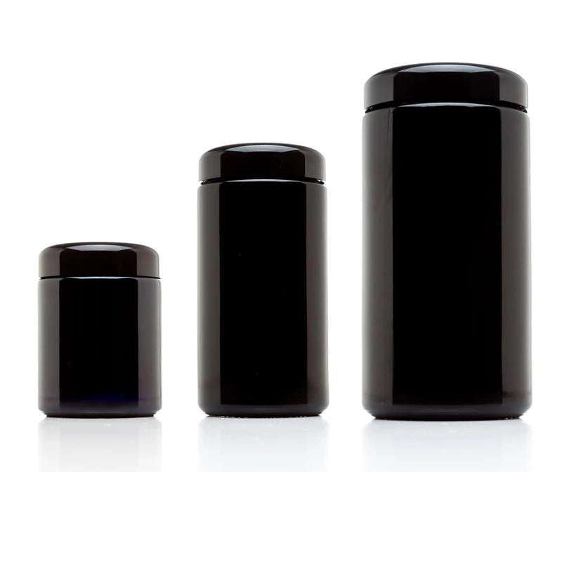 Airtight UV Glass Food Storage Container with Humidity Control, 1L