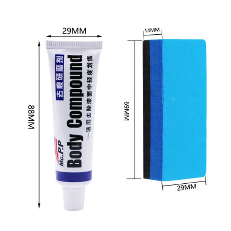 Car Scratch Remover Paste Set - Auto Body Polishing Compound 15g for Paint Care