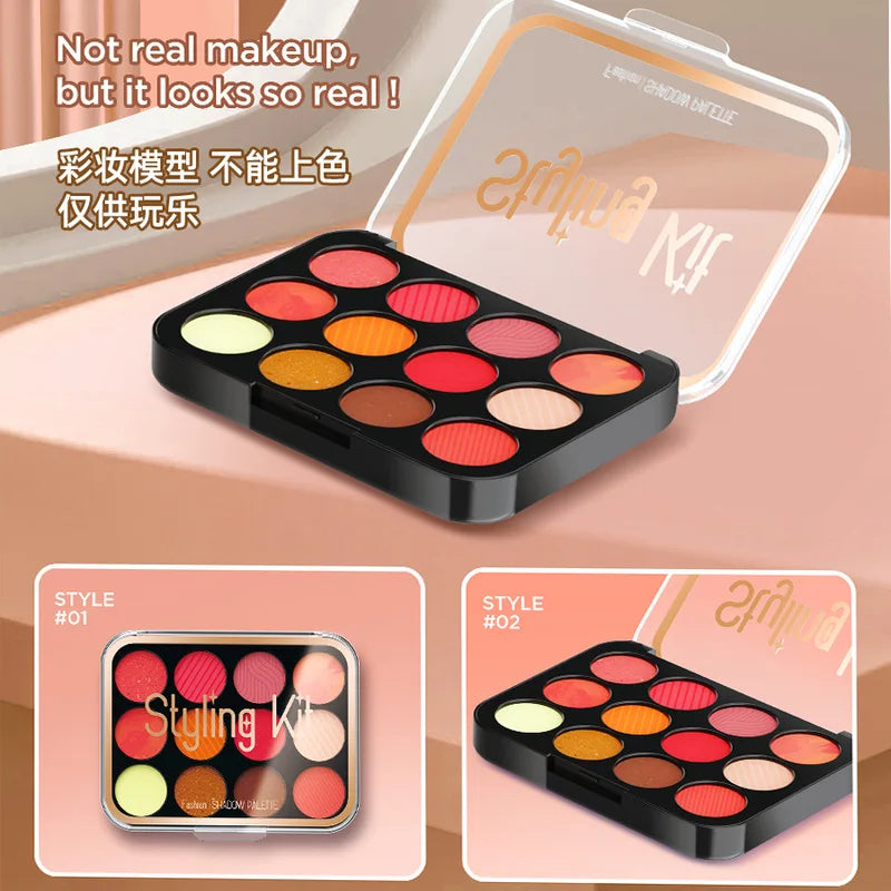Pretend Makeup Toy Set for Girls with Cosmetic Bag, Role Play Kids Gift