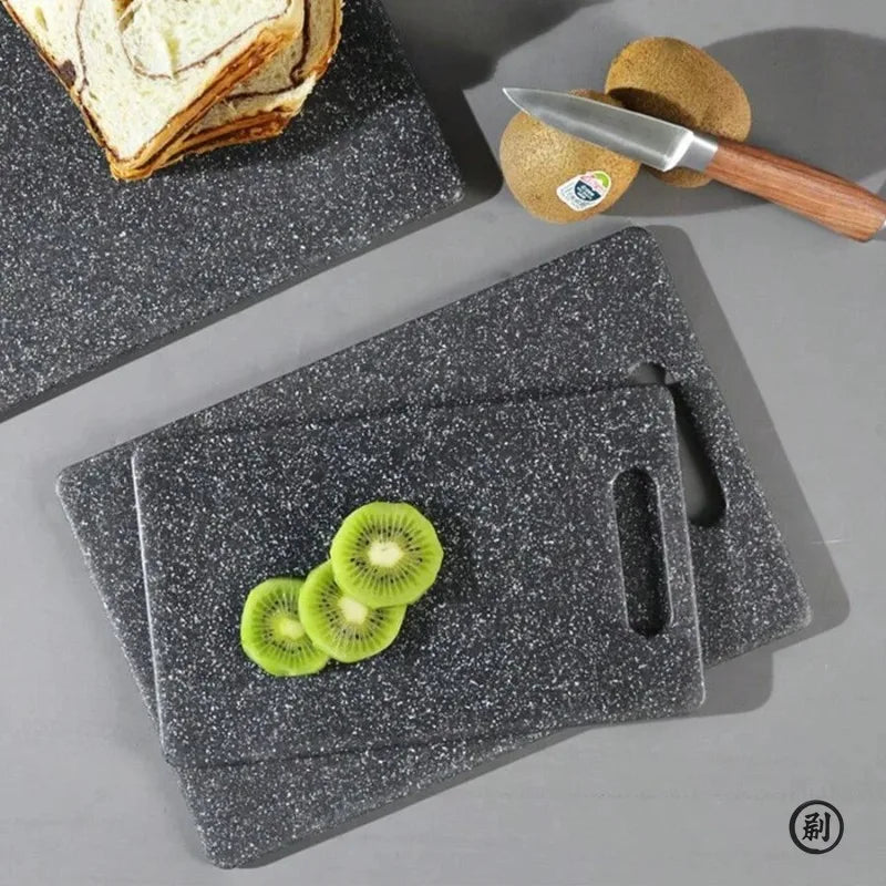 Marble Texture PP Cutting Board - Antibacterial, Mildew-Resistant Kitchen Vegetable Chopping Board