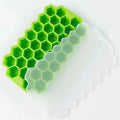 37 Grids Silicone Ice Cube Mold with Lids Honeycomb Shape Reusable Food-Grade BPA-Free