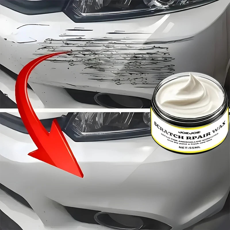 Car Scratch Repair Wax - Fast-Acting Paint & Plastic Restorer, No Buffing Needed