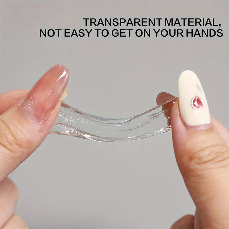 Clear Non-Stick Nail Extension Gel Kit with Sculpture Pen - 100g UV/LED Nail Art