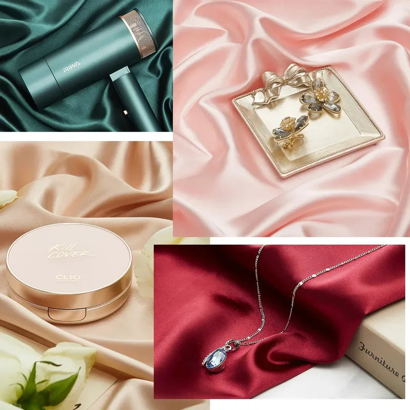 Silky Satin Backdrop Cloth for Photography Studio Jewelry Photos