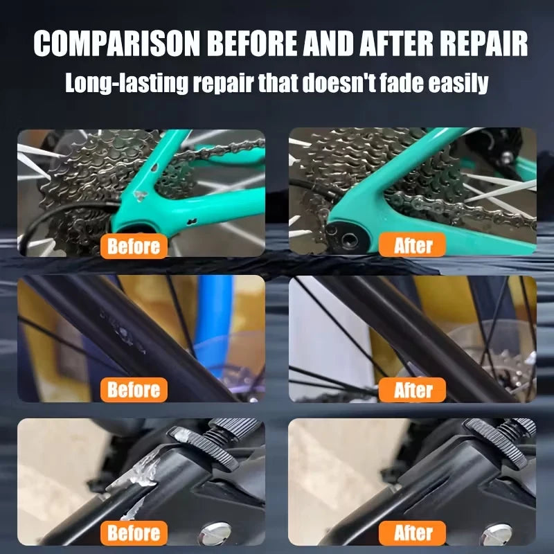 Bicycle Scratch Repair Wax - Metal, Plastic & Ceramic Surfaces, Waterproof & Long-Lasting
