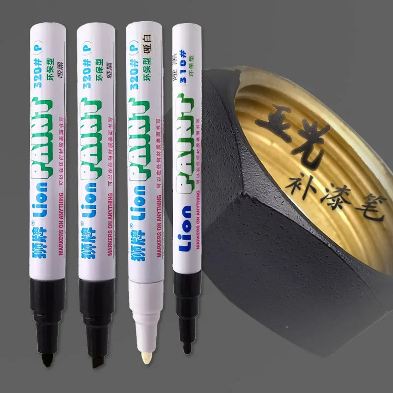 Matte Paint Pen Black Gray White Metal Waterproof Marking Pen for Industrial Use