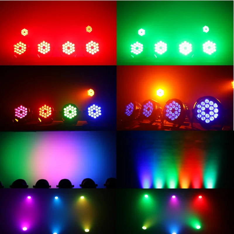 IP65 Waterproof LED Par Light 18x18W RGBWA UV Stage Effect Outdoor DJ Equipment