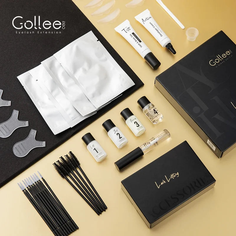 All-in-One Lash & Brow Lift Kit - Perm, Tint & Eyelash Extension Set for Beginners