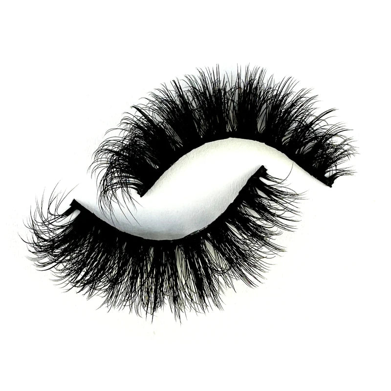Handmade 3D Mink False Eyelashes - Natural, Thick, Elongated, Messy Style
