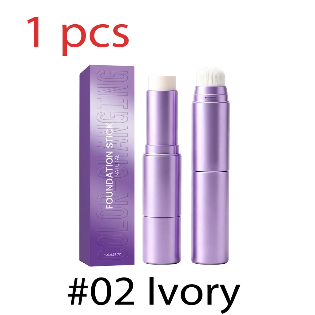 Lightweight Foundation Stick with Natural Matte Finish - Buildable, Portable, 3 Shades