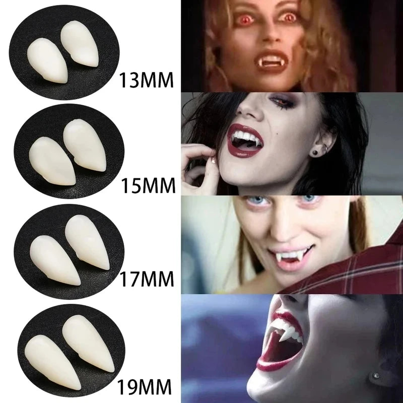 Resin Vampire Fangs Halloween Props - DIY Teeth for Cosplay and Party