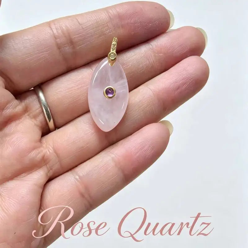Natural Stone Pendant with Amethyst and Tiger Eye Water Drop Charm for DIY Jewelry Making