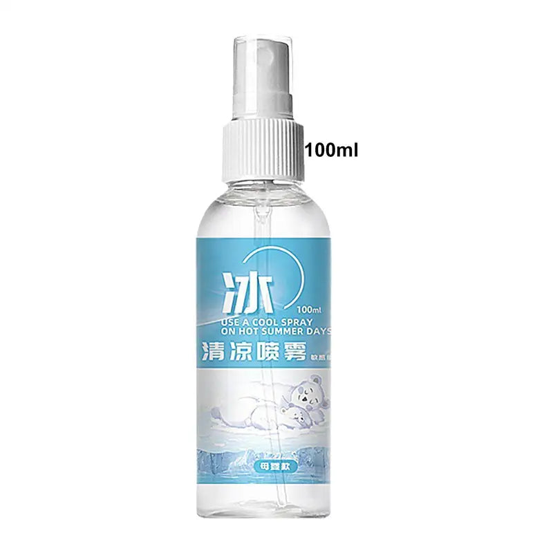 Portable Body Cooling Spray 100ml Fine Mist for Hot Weather & Outdoors