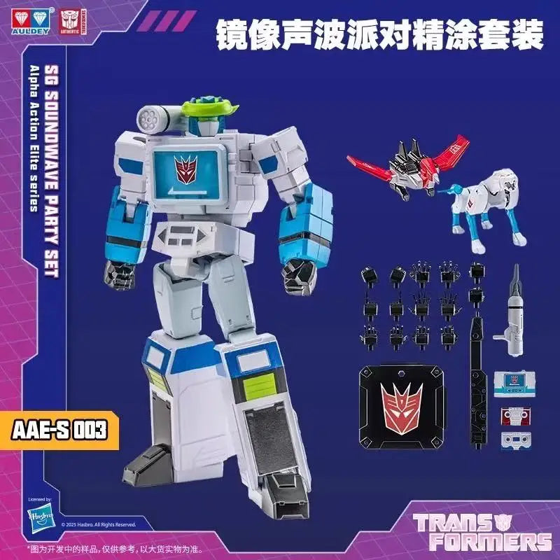 Transformers G1 Action Figure Set with Optimus Prime, Starscream & Soundwave - Articulated Collectible Toys