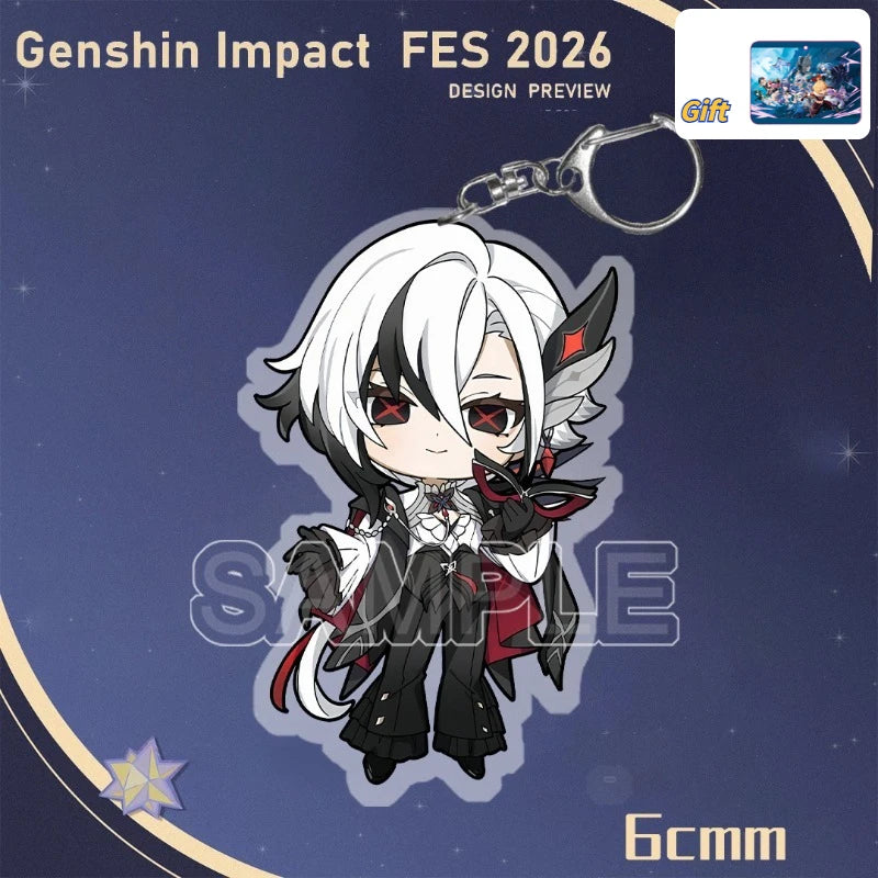 Genshin Impact FES 2026 Acrylic Keychain Set - 6CM Cosplay Game Decor