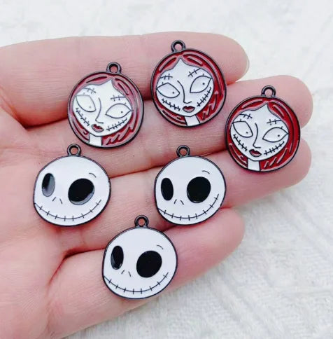 10 pcs Enamel Halloween Charms for Jewelry Making DIY Crafts & Gifts