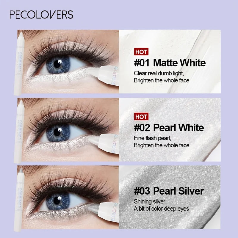 Brightening Waterproof Eyeliner & Eyeshadow Stick - Long Lasting, Matte & Glitter Finish