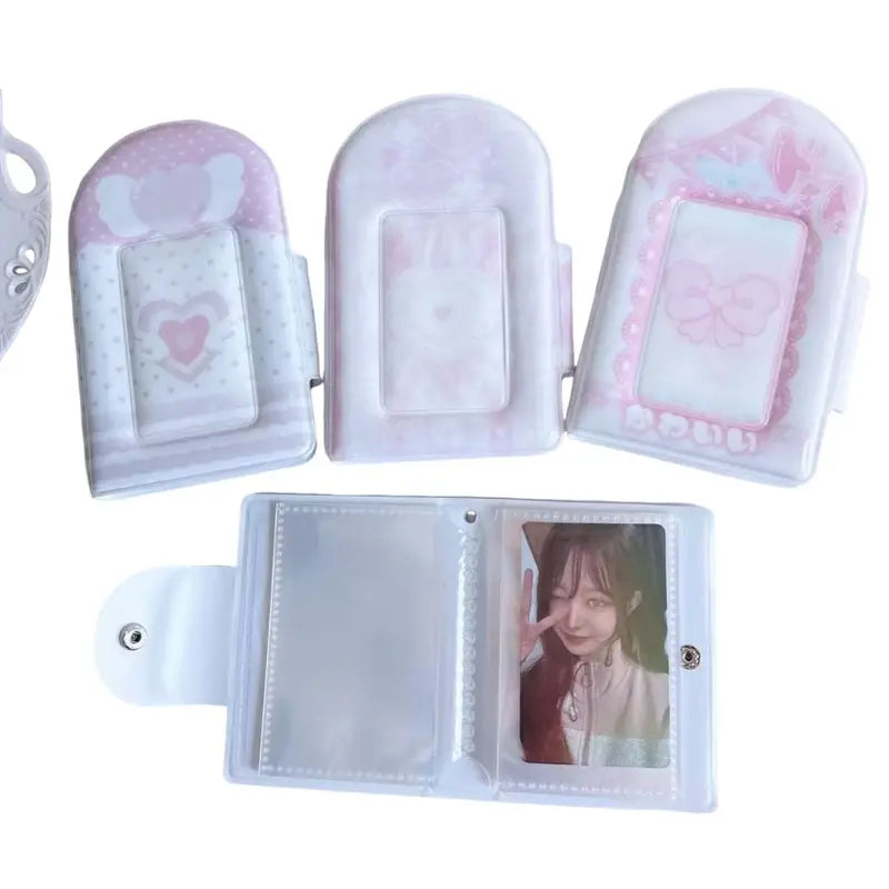 Photocard Binder Album with 32 Pockets - 3 Inch Mini Photo Storage Book