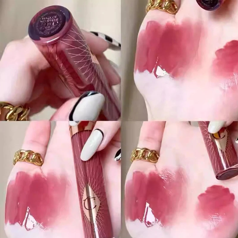 Long-lasting Lip Gloss with Mirror - Moisturizing Lip Makeup