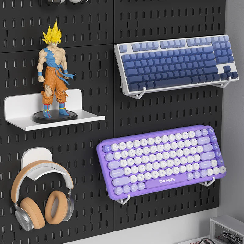 Wall-Mounted Pegboard Organizer Rack for Wall Storage & Display