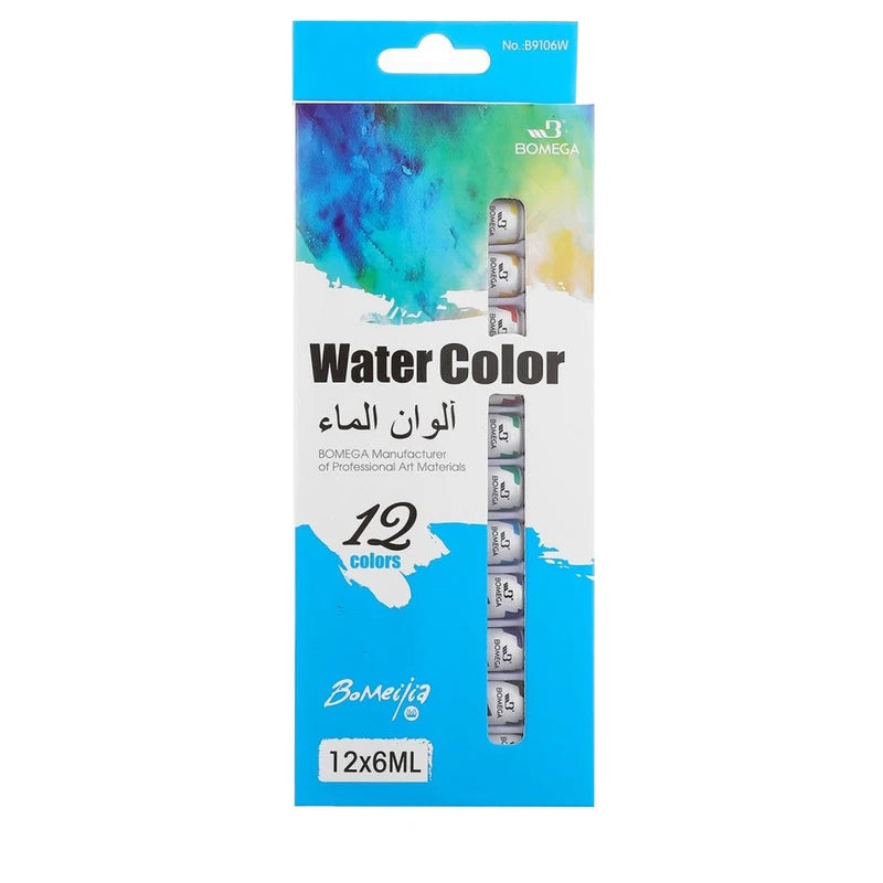 Travel Watercolor Palette Set with Clip - Portable Artist Watercolor Kit for Kids