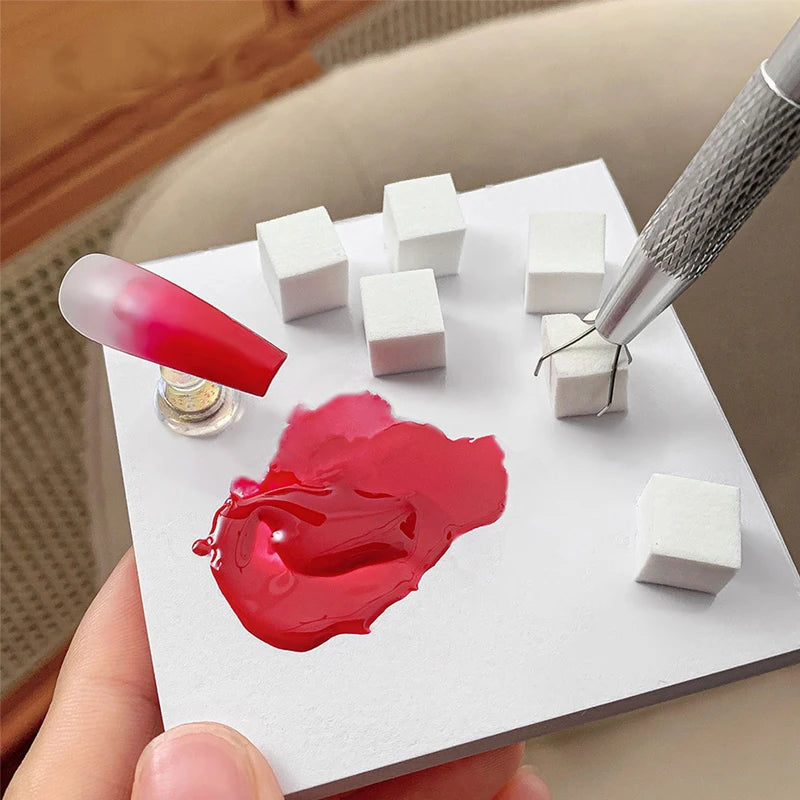 Square Nail Art Sponge Set for Gradient Manicure - Multiple Colors