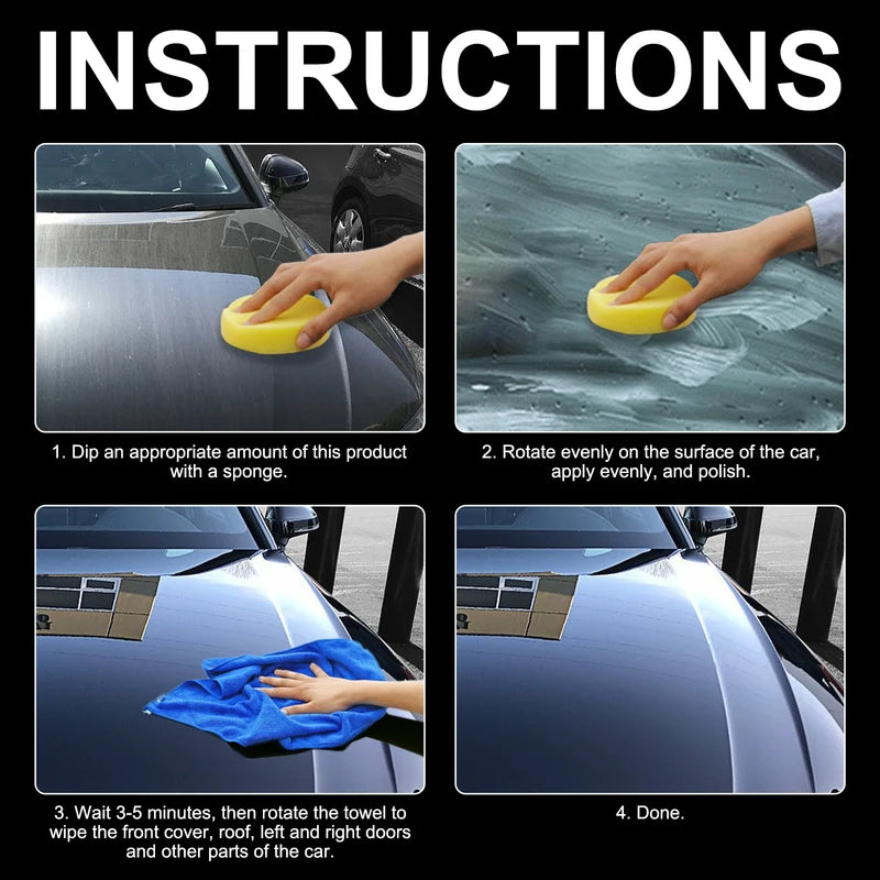 Car Nano Ceramic Coating Wax All-in-One Polish & Sealant for Deep Gloss