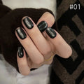 12-Piece Long Night Blue Light Magnet Cat Eye Gel Nail Polish Set - Nail Art Supplies