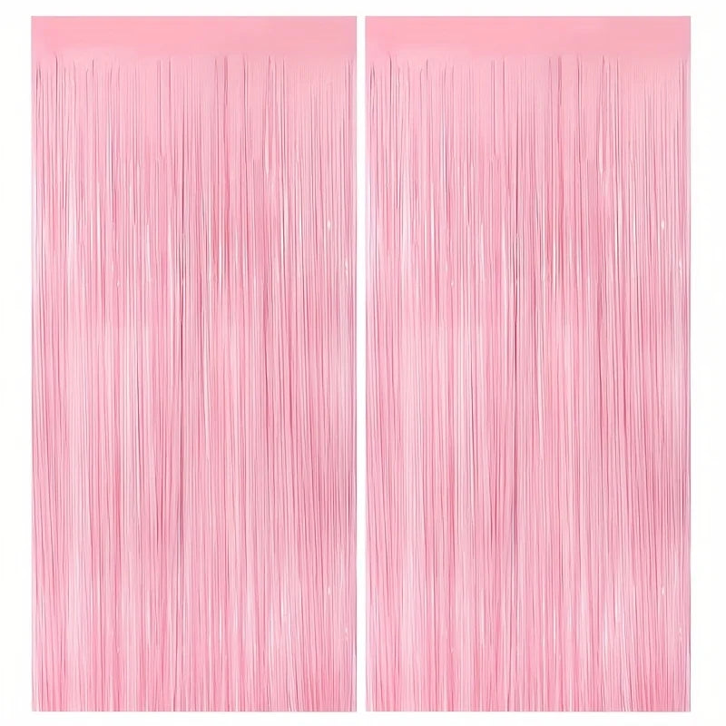 Foil Fringe Curtain for Photo Booth Backdrop Wedding Birthday Party Decorations