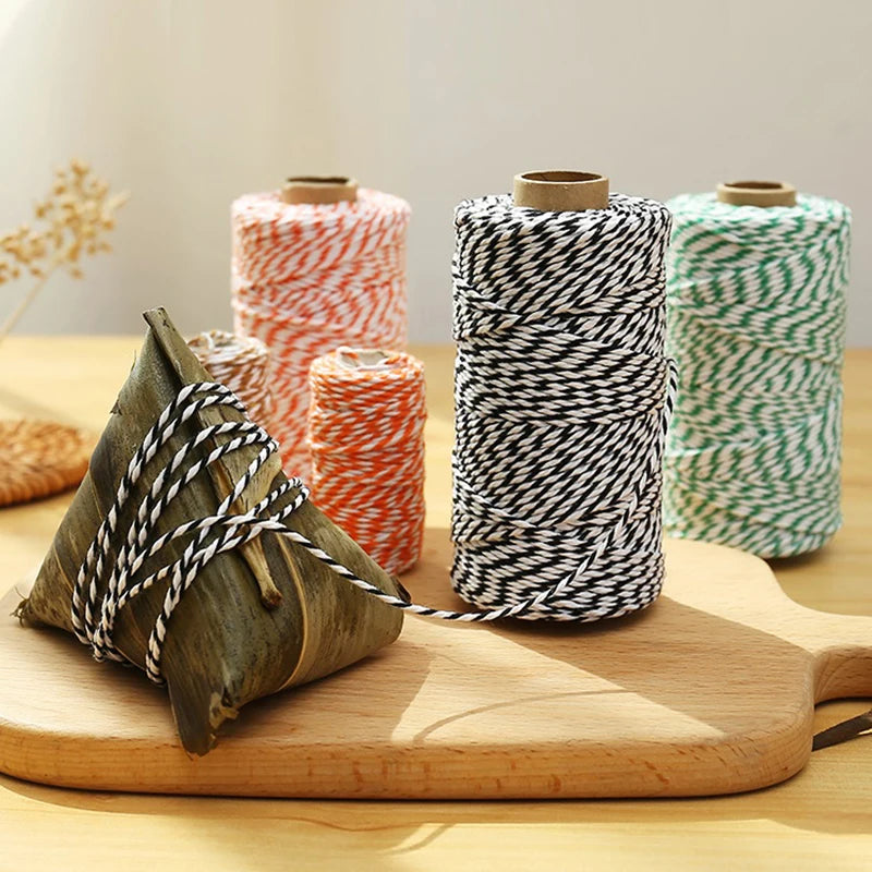 Food Safe Cotton Twine for Meat & Poultry Trussing - 100M Thick String Rope