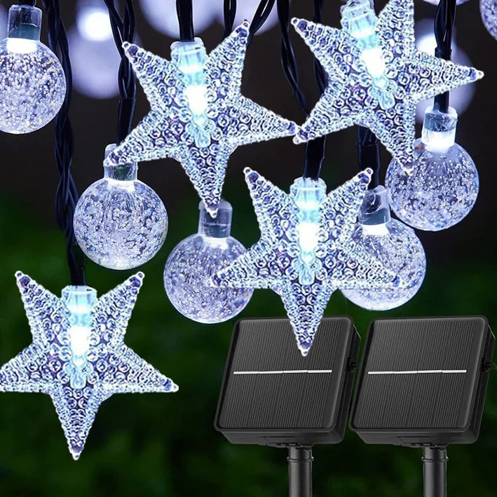 Outdoor Solar String Lights with 8 Modes for Holiday & Garden Decor
