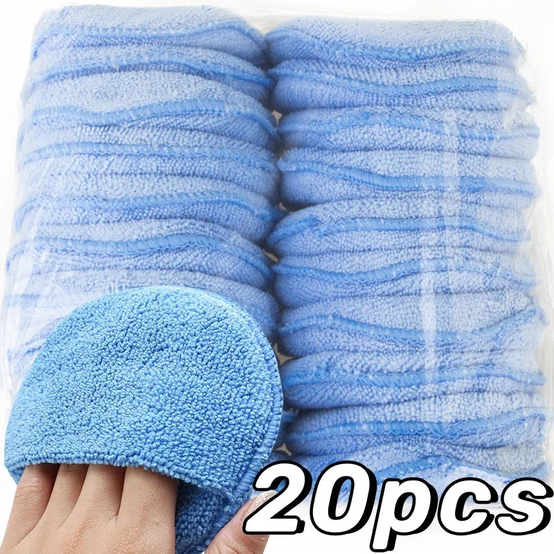 Microfiber Car Waxing Sponge Set - Ultra-Soft Polishing & Removal Foam Applicators