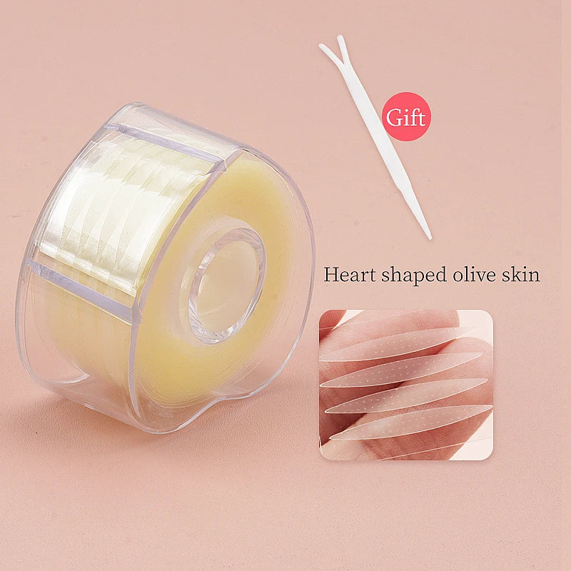 600Pcs Double Fold Eyelid Tape Stickers - Invisible Self-Adhesive Makeup Tool