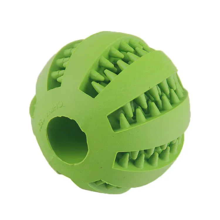 Durable Dog Toy Ball for Chewing and Dental Cleaning - Non-Toxic Pet Play