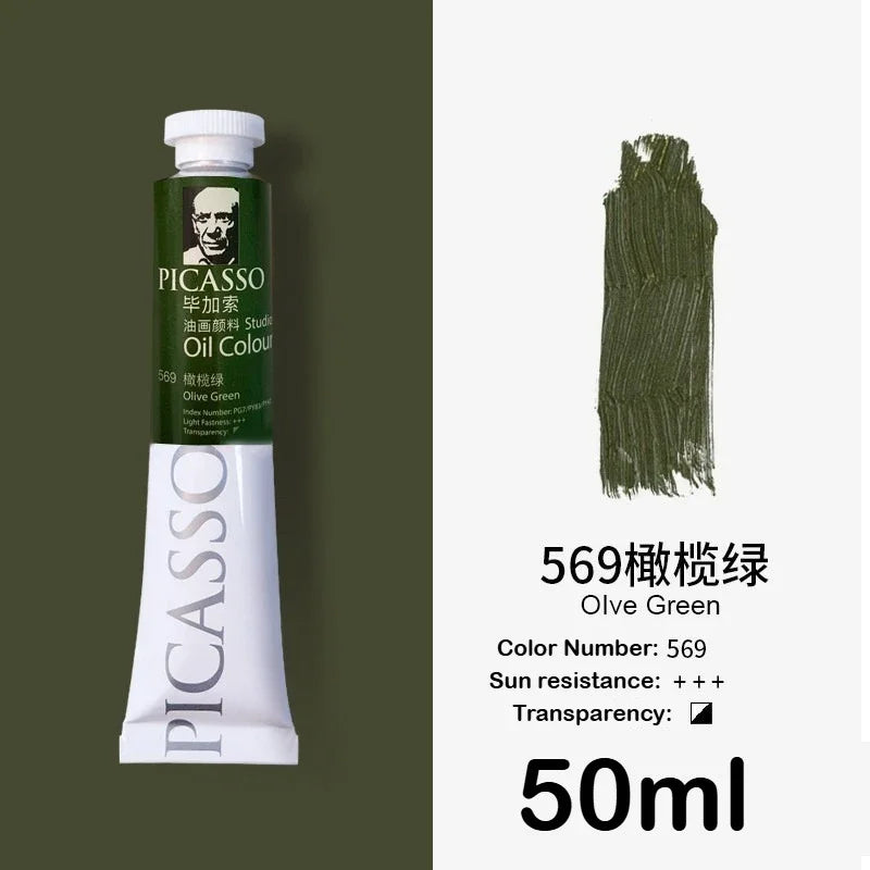High Saturation Oil Paint Set for Artists and Students - 170/50ml Capacity